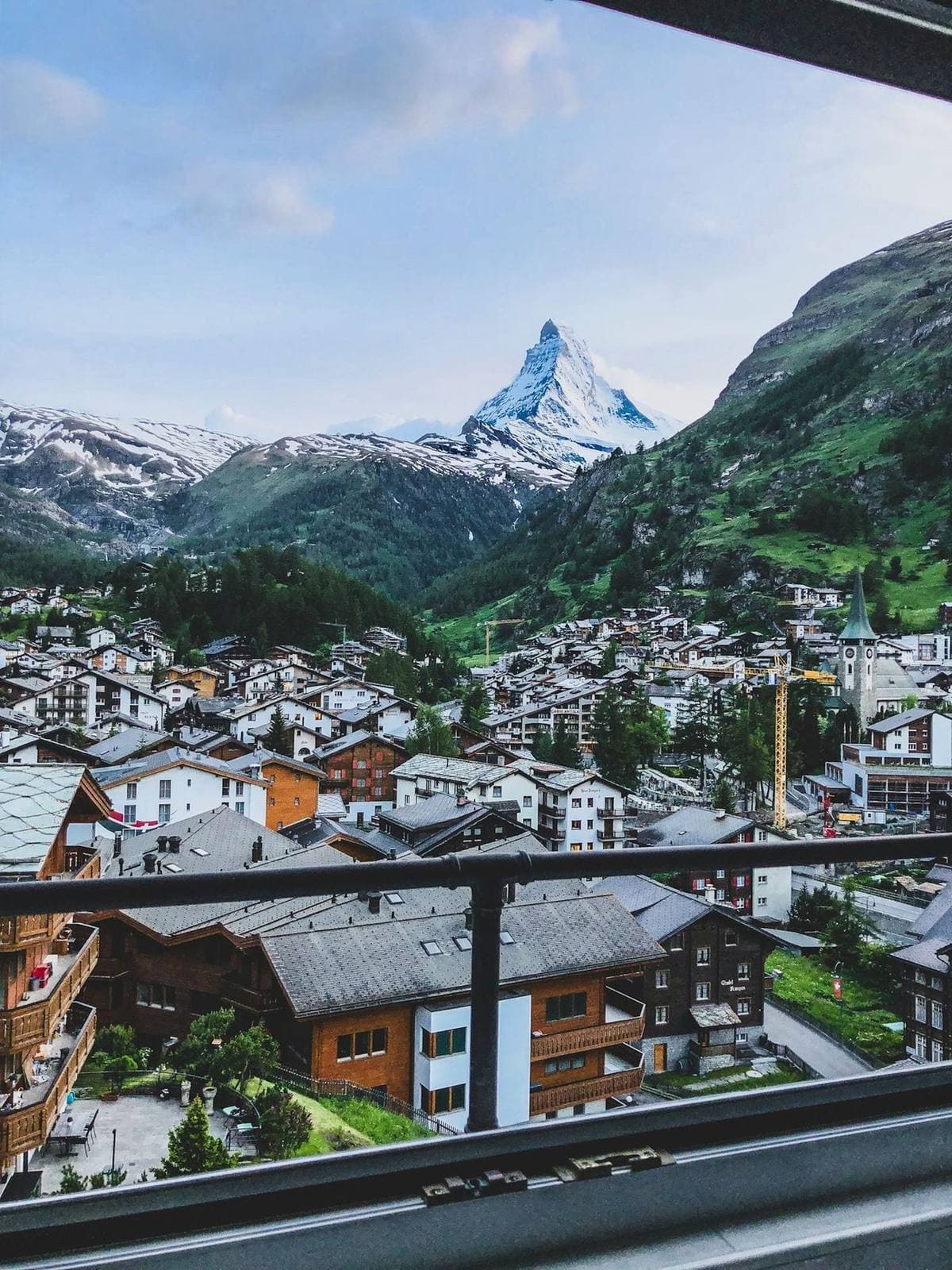 Zermatt mit Matterhorn im Hintergrund